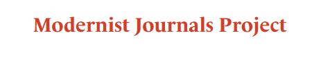 Modernist Journals Project Banner